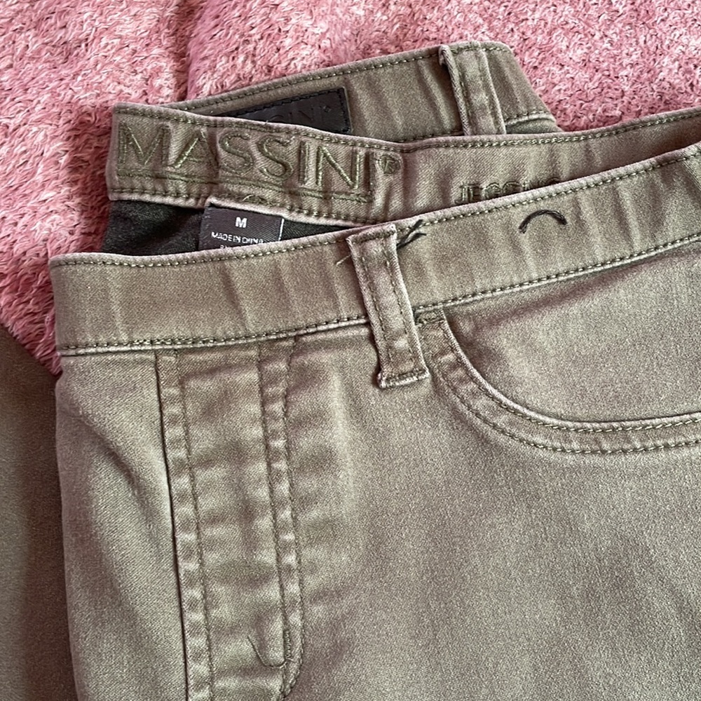 Olive Green stretch Pants